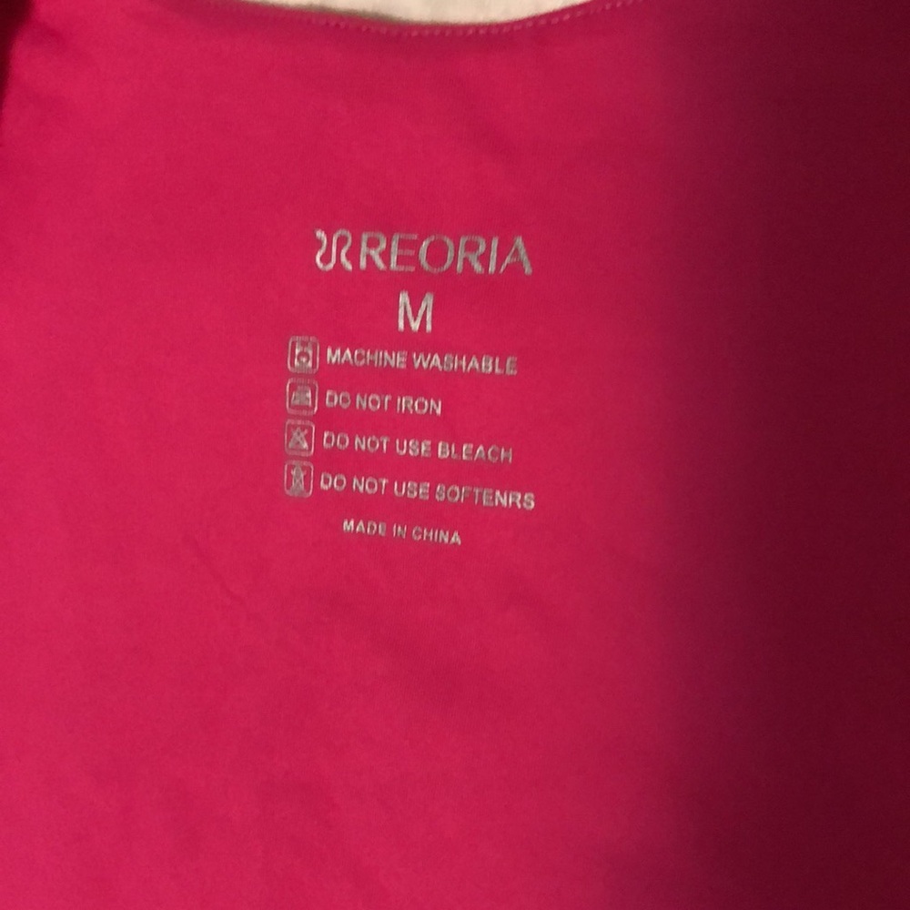 ReoRia Hot Pink One-Piece Bodysuit tank top - Picture 4 of 4